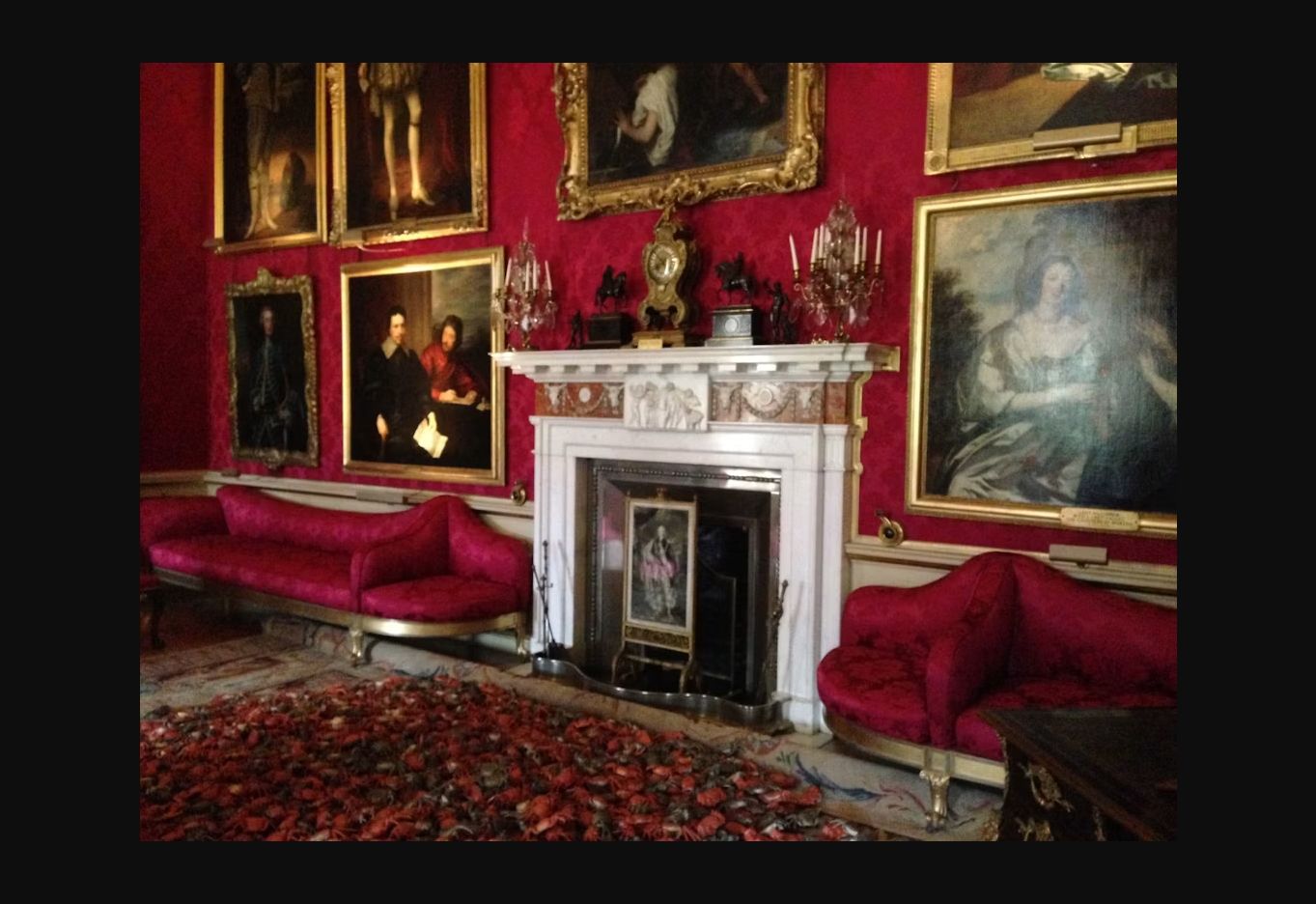 An ornate historic interior at Blenheim Palace